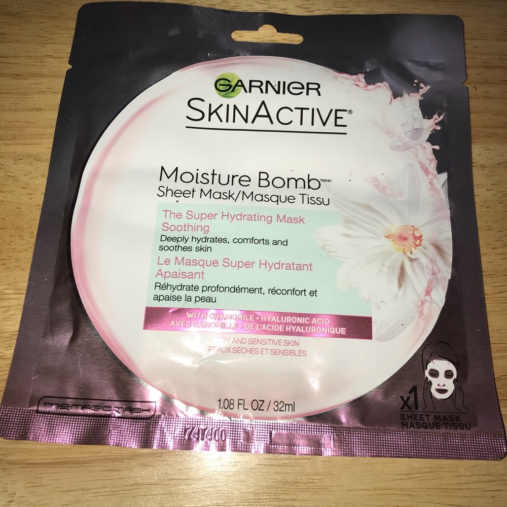 Moisturizer bomb mask